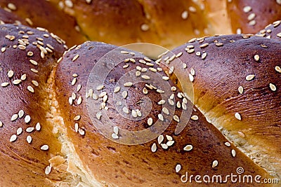 A loaf of challah bread Stock Photo