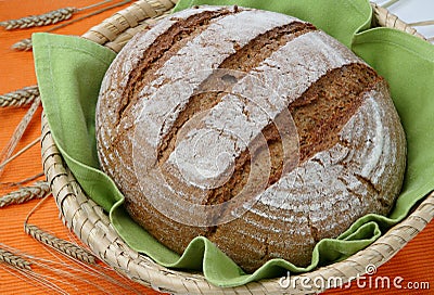 Loaf of spelt bread Stock Photo