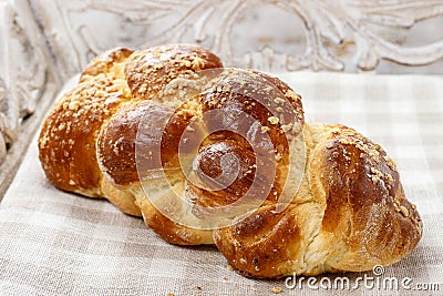 Loaf of sweet bread Stock Photo