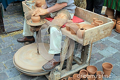 Loam pottery Stock Photo