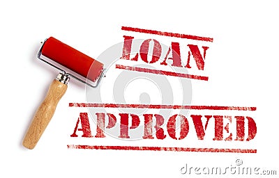 Loan Approved Stock Photo