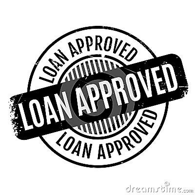 Loan Approved rubber stamp Stock Photo