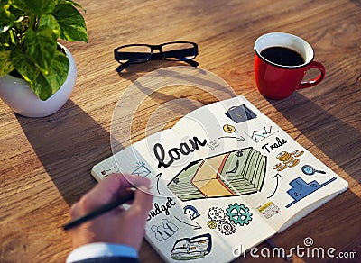 Loan Finance Economy Banking Accounting Concept Stock Photo