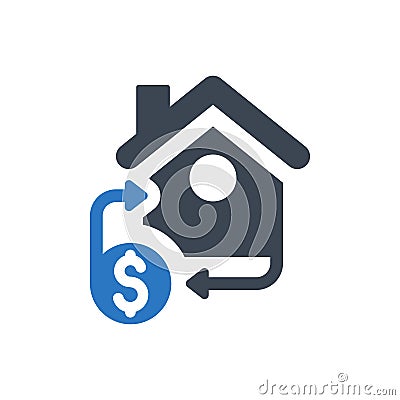 Loan pledge icon Vector Illustration