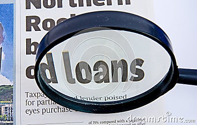 Loans. Stock Photo