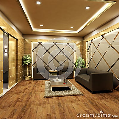 Lobby interior design Stock Photo