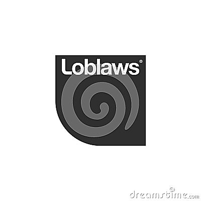 Loblaws logo editorial illustrative on white background Editorial Stock Photo