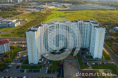 LOBNYA, Residential apartment building Stock Photo