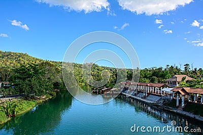 Loboc River in the jungle, Bohol Island in Philippines Editorial Stock Photo