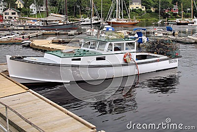 Lobster boat Stock Photo