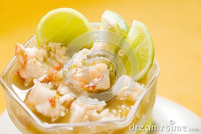 Lobster ceviche central american style nicaragua Stock Photo