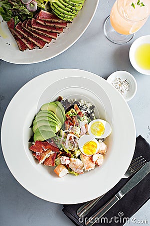 Lobster cobb salad Stock Photo