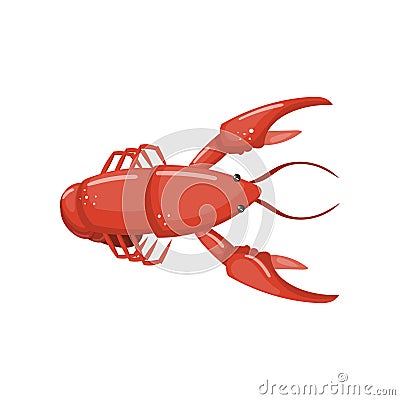 Lobster, fresh seafood cartoon vector Illustration Vector Illustration