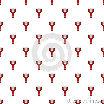 Lobster pattern seamless Stock Photo