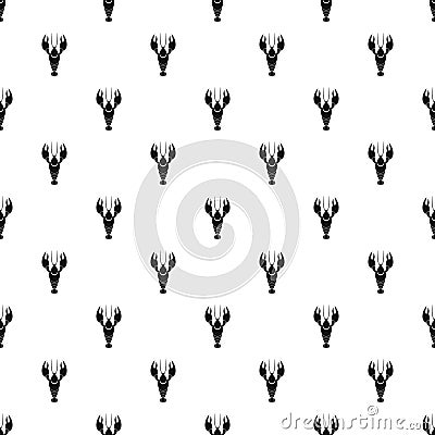 Lobster pattern seamless vector Vector Illustration