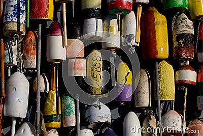 Lobster Pots Stock Photo