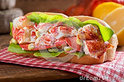 Lobster Roll Stock Photo