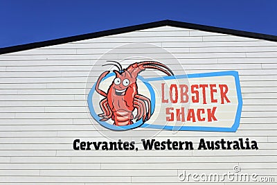 Lobster Shack in Cervantes Western Australia Editorial Stock Photo