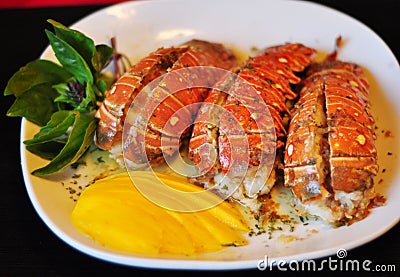 Lobster Tails Stock Photo