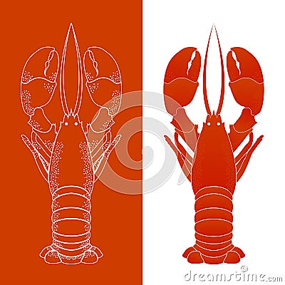 Lobster Vector Vector Illustration