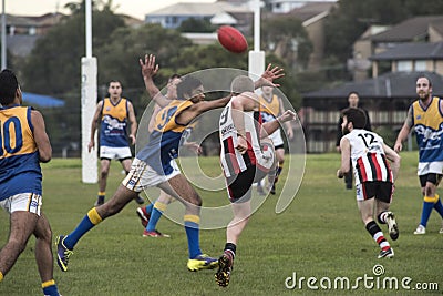 Local Australian Rules Football, Sydney Editorial Stock Photo