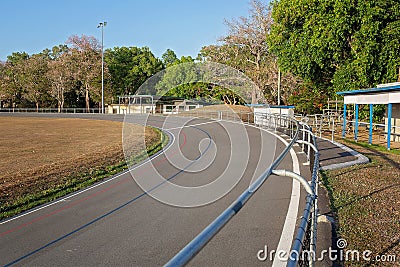 Local Club Cycling Track Used For Competitions Stock Photo