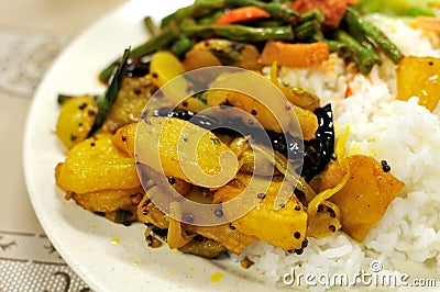 Local cuisine set meal Stock Photo