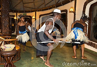 Local dance exhibitors in Tanzania, an authentic setting Editorial Stock Photo