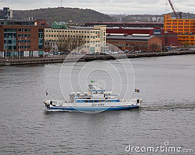 Local ferry in Gothenburg Sweden Editorial Stock Photo