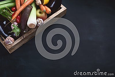 Local fresh raw vegetables Stock Photo