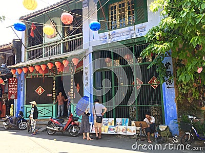 Local lifestyle at Hoi An ancient town, Vietnam Editorial Stock Photo