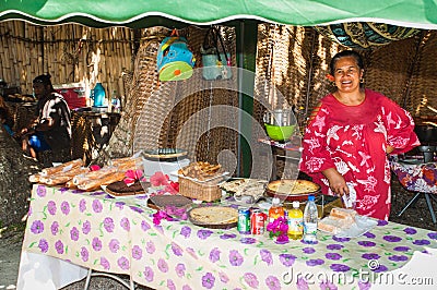 Local market Isle of Pines Editorial Stock Photo