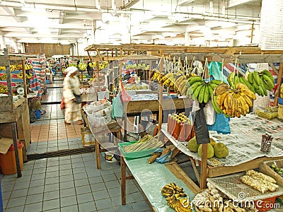 Local market in Kota Kinabalu Editorial Stock Photo