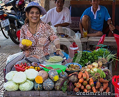 A Local Market in Sa Dec Editorial Stock Photo