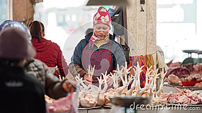 Local Market in Sapa Stock Photo