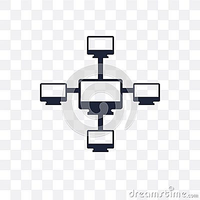 Local network transparent icon. Local network symbol design from Vector Illustration