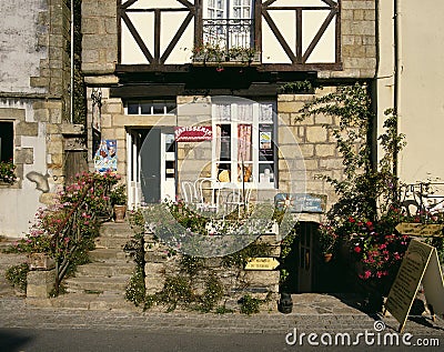 Local Patisserie, Brittany, France Editorial Stock Photo