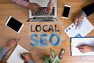 Local SEO Concep Stock Photo