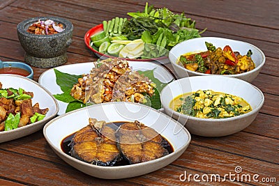 Local thai food Stock Photo