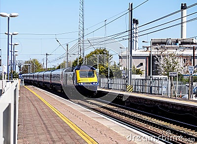 Local train in London, UK Stock Photo