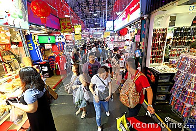 Singapore: Bugis street market Editorial Stock Photo