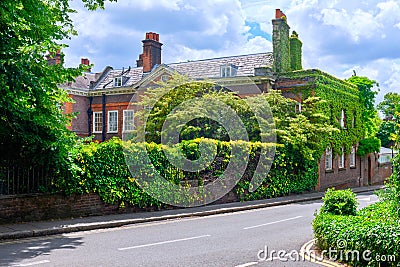 Beautiful House off Frognal Hampstead North West London Editorial Stock Photo