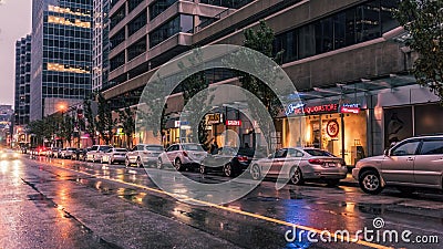 Located in heart of vancouver raining season Editorial Stock Photo