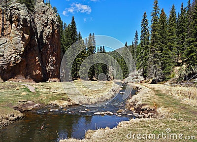 Jemez National Recreation Area in New Mexico Stock Photo