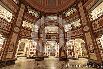 San Francisco, California - June 5, 2018: Interior of San Francisco Columbarium. Editorial Stock Photo