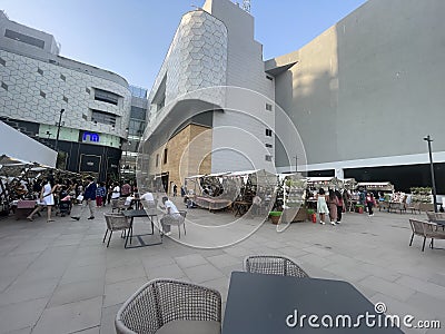 Interiors of Maker Maxity Mall, Bandra Kurla Complex Editorial Stock Photo