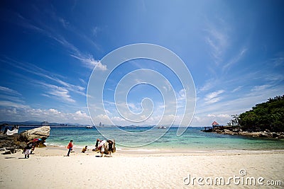 Wuzhizhou island scenery Editorial Stock Photo