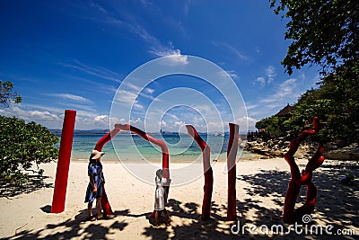 Wuzhizhou island scenery Editorial Stock Photo