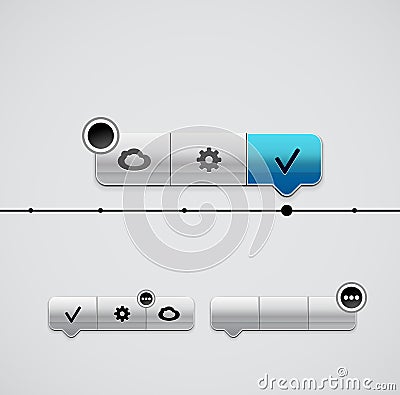 Location buttons Vector Illustration