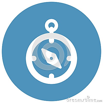 Location Compass Isolated Vector icon which can easily modify or edit Vector Illustration
